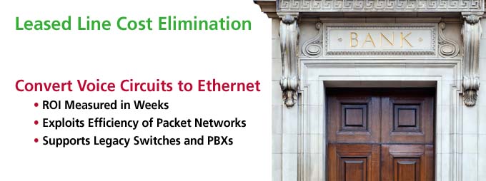Leased Line Cost Elimination, Packet Networks, Legacy Switches, PBXs