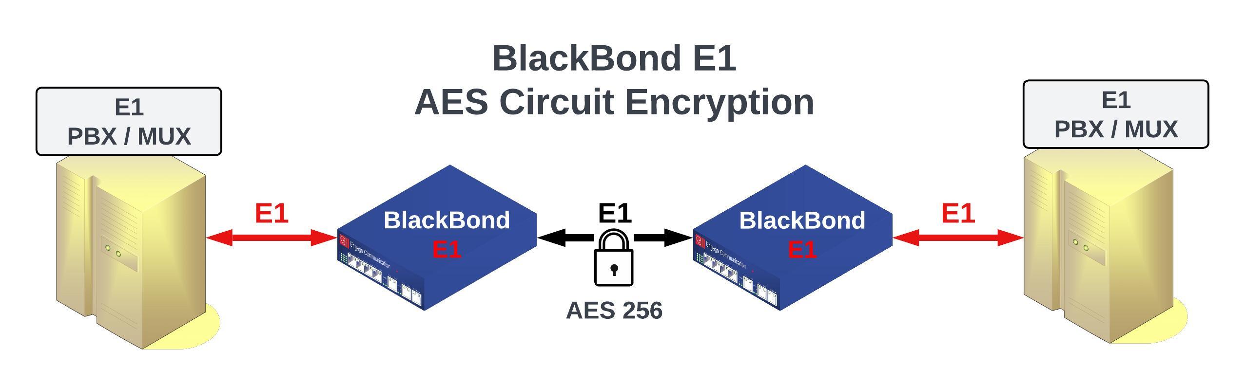 AES Link Encryption Diagram